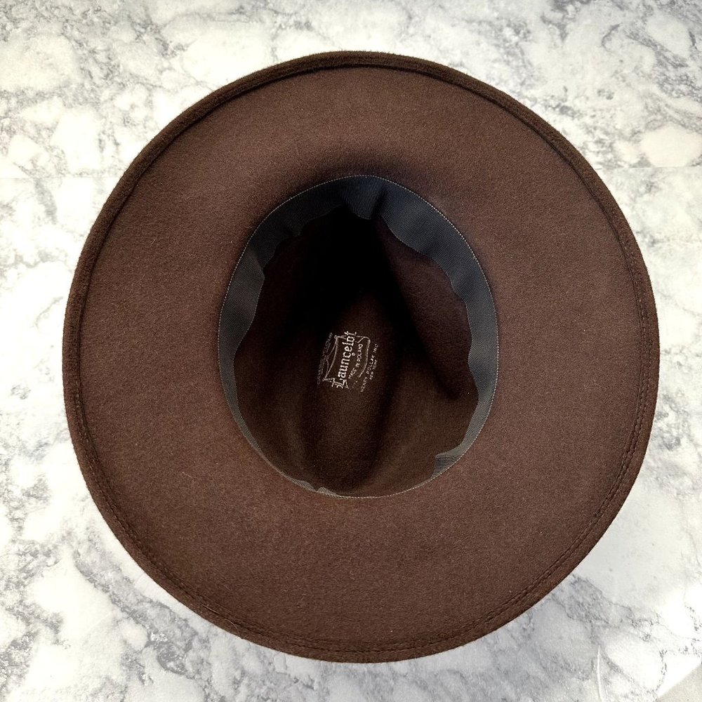 Vintage Brown Launcelot Genuine Velour Hat - Picture 6 of 9